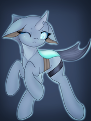 Size: 2950x3930 | Tagged: safe, artist:sodapop sprays, imported from derpibooru, oc, oc only, oc:specs, changeling, pony, changeling drone, changeling oc, drone, full body, looking at you, shy, simple background, solo