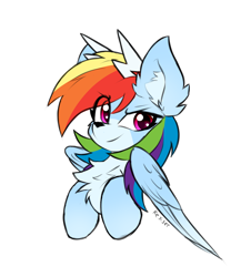 Size: 1900x2100 | Tagged: safe, artist:rejiser, imported from derpibooru, rainbow dash, deer, pegasus, pony, reindeer, bust, chest fluff, deerified, ear fluff, female, simple background, solo, species swap, white background, wings