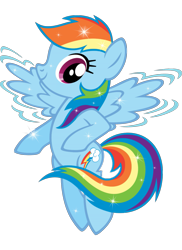 Size: 1489x2048 | Tagged: safe, imported from derpibooru, rainbow dash, pegasus, pony, female, fluttering, flying, mare, motion lines, official, simple background, solo, sparkles, stock vector, transparent background, vector, zazzle