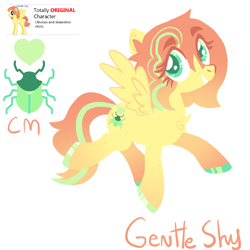 Size: 2048x2048 | Tagged: artist needed, safe, artist:?, imported from derpibooru, fluttershy, oc, insect, pegasus, copy, cute, lineless, pink mane, redesign, reference, reference sheet, remake, simple background, white background, yellow coat