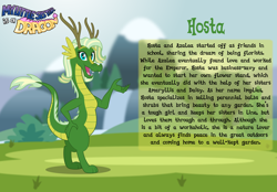 Size: 3014x2102 | Tagged: safe, artist:aleximusprime, imported from derpibooru, oc, oc only, oc:hosta the dragon, dragon, eastern dragon, hybrid, fanfic:my little sister is a dragon, antlers, biography, dragoness, eastern drake, female, story included, wingless