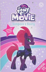 Size: 972x1500 | Tagged: dead source, safe, imported from derpibooru, tempest shadow, pony, unicorn, my little pony: the movie, book, book cover, broken horn, concave belly, cover, cute, eye scar, facial scar, female, horn, mare, merchandise, my little pony logo, official, official book, orchard books, pretty pretty tempest, raised hoof, scar, slender, smiling, solo, tempest's story, tempestbetes, text, thin, when she smiles