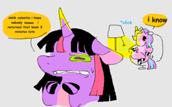 Size: 1052x657 | Tagged: safe, artist:twigsyy, imported from derpibooru, starlight glimmer, twilight sparkle, pony, unicorn, alcohol, alternate color palette, duo, glass, horn, lamp, unicorn twilight, wine, wine glass