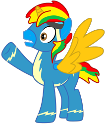 Size: 3080x3600 | Tagged: safe, artist:jadeharmony, imported from derpibooru, oc, oc:shield wing, alicorn, clothes, goggles, male, simple background, solo, transparent background, uniform, wonderbolts uniform