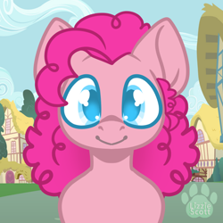 Size: 600x600 | Tagged: safe, artist:josephlu2021, imported from derpibooru, pinkie pie, earth pony, pony, female, solo