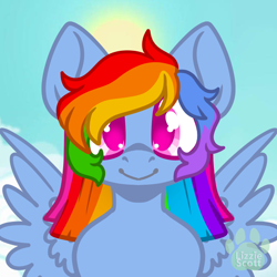 Size: 600x600 | Tagged: safe, artist:josephlu2021, imported from derpibooru, rainbow dash, pegasus, pony, female, solo