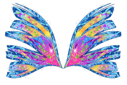 Size: 3000x2000 | Tagged: safe, artist:user15432, imported from derpibooru, trixie, blue wings, colored wings, fairy wings, gradient wings, no pony, simple background, sirenix, solo, transparent background, wings, winx club