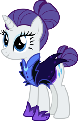 Size: 3000x4631 | Tagged: safe, artist:cloudy glow, imported from derpibooru, rarity, the cutie re-mark, alternate hairstyle, alternate timeline, night maid rarity, nightmare takeover timeline, simple background, solo, transparent background, vector