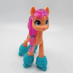 Size: 960x960 | Tagged: safe, imported from derpibooru, sunny starscout, earth pony, pony, cute, g5, roller skates, skates, sunnybetes, toy