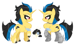 Size: 3481x2014 | Tagged: safe, artist:dixieadopts, imported from derpibooru, oc, oc:golden thunder, pony, unicorn, female, horn, mare, simple background, solo, transparent background