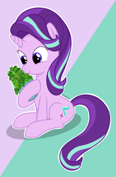 Size: 2300x3500 | Tagged: safe, artist:aldaplayer, imported from derpibooru, phyllis, starlight glimmer, pony, unicorn, cargo ship, female, horn, phylliglimmer, plant, shipping, smiling, starlight glimmer day