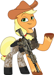 Size: 1183x1649 | Tagged: safe, artist:edy_january, artist:prixy05, edit, imported from derpibooru, part of a set, vector edit, applejack, earth pony, pony, applejack's hat, armor, assault rifle, belt, body armor, boots, call of duty, call of duty: warzone, camouflage, clothes, colonel.aj, combat knife, cowboy hat, g4 to g5, g5, generation leap, gun, handgun, hat, knife, marine, marines, military, military pants, military pony, military uniform, pistol, revolver, rifle, shirt, shoes, simple background, soldier, soldier pony, solo, special forces, tactical vest, task forces 141, transparent background, uniform, united states, vector, vest, weapon, xm7