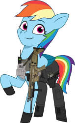 Size: 765x1250 | Tagged: safe, artist:edy_january, artist:prixy05, edit, imported from derpibooru, vector edit, rainbow dash, pegasus, pony, armor, assault rifle, body armor, boots, call of duty, call of duty: warzone, clothes, combat knife, equipment, fn scar, g4 to g5, g5, gears, generation leap, gloves, gun, handgun, knife, m1911, military, military pony, my little pony: tell your tale, pistol, radio, rifle, scar-l, scout, shirt, shoes, simple background, soldier, soldier pony, solo, special forces, tactical, tactical vest, tanktop, task forces 141, transparent background, united states, vector, vest, weapon