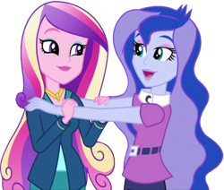 Size: 828x703 | Tagged: safe, edit, edited screencap, editor:homersimpson1983, imported from derpibooru, screencap, princess cadance, princess luna, human, equestria girls, dean cadance, duo, duo female, female, not a vector, vice principal luna