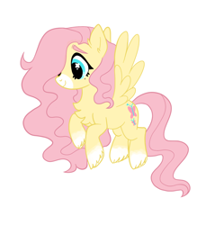 Size: 1280x1283 | Tagged: safe, artist:bunnykitty13, artist:scenebunny, artist:scenesonic, edit, imported from derpibooru, part of a set, vector edit, fluttershy, pegasus, pony, alternate design, beauty mark, blue eyes, chest fluff, coat markings, colored eyebrows, colored muzzle, cutie mark eyes, ear full, female, flying, long mane, long tail, mare, redesign, smiling, socks (coat markings), solo, spread wings, tail, unshorn fetlocks, vector, wavy mane, wavy tail, wingding eyes, wings, yellow coat