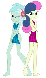 Size: 1008x1681 | Tagged: safe, artist:crazybrothersstyler2, artist:invisibleink, edit, imported from derpibooru, bon bon, lyra heartstrings, sweetie drops, human, equestria girls, duo, duo female, female, lesbian, lyrabon, shipping, simple background, transparent background