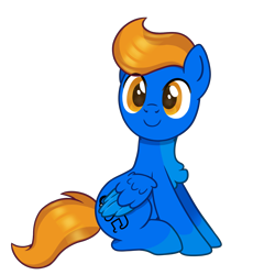 Size: 2200x2200 | Tagged: safe, artist:toxicpumpkin, imported from derpibooru, oc, oc only, oc:rio tunehoof, pegasus, pony, chest fluff, commission, pegasus oc, simple background, solo, transparent background, wings, ych result