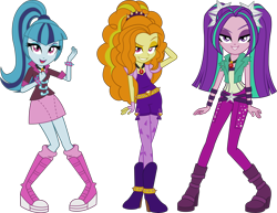 Size: 4891x3774 | Tagged: safe, artist:imperfectxiii, imported from derpibooru, adagio dazzle, aria blaze, sonata dusk, equestria girls, rainbow rocks, simple background, the dazzlings, transparent background