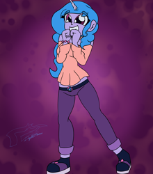 Size: 3700x4200 | Tagged: safe, artist:digi1talpho3nix, imported from derpibooru, izzy moonbow, human, equestria girls, breasts, cute, equestria girls-ified, g5, g5 to equestria girls, generation leap, izzybetes, smiling
