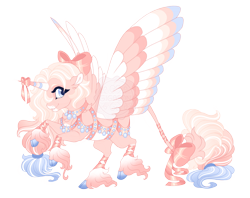 Size: 4300x3400 | Tagged: safe, artist:gigason, imported from derpibooru, oc, oc:tanzanite tangerine, alicorn, pony, colored wings, female, harness, mare, multicolored wings, simple background, solo, tack, transparent background, unshorn fetlocks, wings