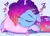 Size: 2048x1488 | Tagged: safe, artist:maren, imported from derpibooru, pony, unicorn, cute, eyes closed, female, g5, horn, mare, misty brightdawn, mistybetes, onomatopoeia, pillow, rebirth misty, sleeping, solo, sound effects, zzz