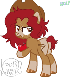 Size: 429x469 | Tagged: safe, artist:lordlyric, imported from derpibooru, oc, oc only, oc:maplelasso, earth pony, base artist:gnil', base used, butt, female, mare, plot, simple background, solo, transparent background