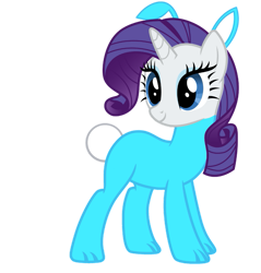 Size: 827x864 | Tagged: safe, artist:lizzmcclin, imported from derpibooru, rarity, pony, unicorn, animal costume, bunny costume, bunny ears, clothes, costume, female, horn, simple background, smiling, transparent background