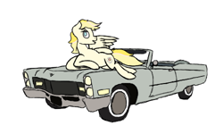 Size: 500x300 | Tagged: artist needed, safe, imported from derpibooru, oc, oc only, oc:cadillac, pegasus, pony, /ptfg/, cadillac, chest fluff, explicit source, lidded eyes, male, simple background, solo, stallion, white background