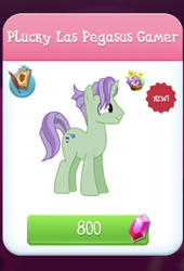 Size: 501x735 | Tagged: safe, imported from derpibooru, screencap, spray tag, pony, unicorn, gameloft, horn, male, solo, stallion