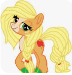 Size: 142x148 | Tagged: artist needed, source needed, safe, imported from derpibooru, applejack, earth pony, pony, applejack (g5 concept leak), blaze (coat marking), coat markings, eyebrows, facial markings, female, freckles, g5, g5 concept leak style, g5 concept leaks, hooves, looking at you, markings, raised hoof, smiling, smiling at you, solo, unshorn fetlocks