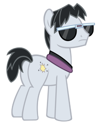 Size: 4000x5000 | Tagged: safe, artist:sofunnyguy, imported from derpibooru, withers, earth pony, pony, butt, henchmen, male, plot, simple background, solo, stallion, sunglasses, transparent background, vector