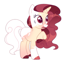 Size: 2497x2266 | Tagged: safe, artist:lilywolfpie, imported from derpibooru, oc, pony, unicorn, female, horn, mare, simple background, solo, transparent background