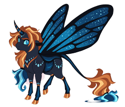 Size: 3600x3100 | Tagged: safe, artist:gigason, imported from derpibooru, oc, oc:blue wing, changepony, hybrid, simple background, solo, transparent background