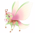 Size: 3600x3400 | Tagged: safe, artist:gigason, imported from derpibooru, oc, oc only, oc:marmesoidea, changepony, hybrid, female, hybrid wings, interspecies offspring, offspring, one eye closed, parent:princess cadance, parent:thorax, raised hoof, simple background, solo, spread wings, transparent background, wings