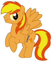 Size: 676x796 | Tagged: safe, artist:noi kincade, imported from derpibooru, oc, oc only, oc:firey ratchet, pegasus, male, pegasus oc, simple background, solo, stallion, transparent background, wings