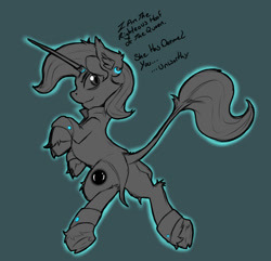 Size: 1052x1013 | Tagged: safe, artist:alazak, imported from derpibooru, oc, oc only, oc:pearl, oc:perfect pearl, pony, unicorn, dialogue, horn, solo