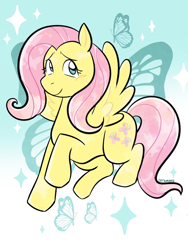 Size: 1350x1800 | Tagged: safe, artist:catsming, imported from derpibooru, fluttershy, pegasus, pony, female, solo, spread wings, wings