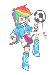 Size: 722x1026 | Tagged: safe, artist:iceyjun628, imported from derpibooru, part of a set, rainbow dash, human, simple background, white background