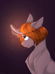 Size: 1024x1366 | Tagged: safe, artist:pixelberrry, imported from derpibooru, oc, pony, unicorn, female, horn, magic, mare, solo