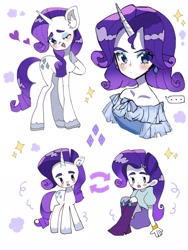 Size: 1536x2048 | Tagged: safe, artist:m09160, imported from derpibooru, rarity, human, equestria girls, bare shoulders, belt, boots, clothes, dress, female, high heel boots, horn, horned humanization, humanized, shirt, shoes, simple background, skirt, white background