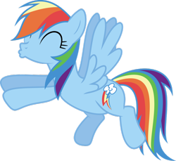 Size: 900x824 | Tagged: artist needed, safe, anonymous artist, imported from derpibooru, rainbow dash, pegasus, pony, cute, dashabetes, eyes closed, female, kissing, mare, simple background, solo, spread wings, transparent background, vector, wings