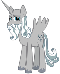 Size: 1664x2048 | Tagged: artist needed, safe, imported from derpibooru, star swirl the bearded, alicorn, alicornified, edited art, horn, race swap, simple background, source unknown, transparent background, vector, wings