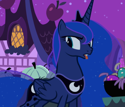 Size: 1050x900 | Tagged: safe, imported from derpibooru, screencap, princess luna, alicorn, pony, luna eclipsed, solo, tongue out