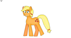 Size: 3000x1620 | Tagged: safe, artist:taylorliufilmsart, imported from derpibooru, applejack, female, simple background, solo, transparent background