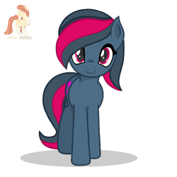 Size: 1000x1000 | Tagged: safe, artist:r4hucksake, imported from derpibooru, oc, oc only, oc:neon blacktop, earth pony, pony, female, mare, simple background, solo, transparent background