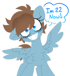 Size: 5552x6000 | Tagged: safe, artist:crazysketch101, imported from derpibooru, oc, pegasus, pony, bags under eyes, crazy eyes, lineless, smiling