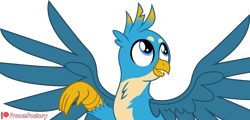 Size: 5994x2883 | Tagged: safe, artist:frownfactory, imported from derpibooru, gallus, griffon, male, simple background, talon, transparent background, vector, wings