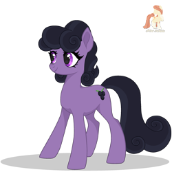 Size: 2091x2091 | Tagged: safe, artist:r4hucksake, imported from derpibooru, oc, oc:crème de cassis, earth pony, pony, female, mare, simple background, solo, transparent background