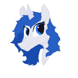 Size: 1000x1000 | Tagged: safe, artist:silverfishv9, imported from derpibooru, oc, pony, unicorn, bust, female, horn, mare, unicorn oc