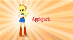 Size: 1080x593 | Tagged: safe, imported from derpibooru, applejack, human, equestria girls, female, solo